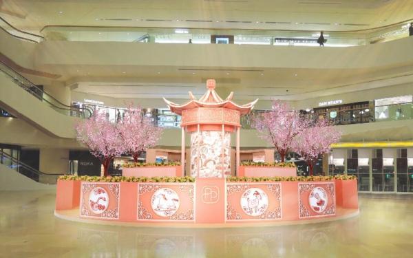 太古廣場「春意洋溢」佈置